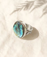 Mother of Pearl Gemstone Sterling Silver Ring
