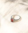 Garnet Gemstone Sterling Silver Ring
