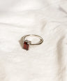Garnet Gemstone Sterling Silver Ring