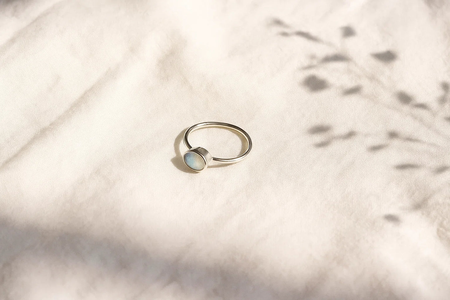 Moonstone Gemstone Sterling Silver Ring