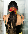 Red Yellow Pink hair strings