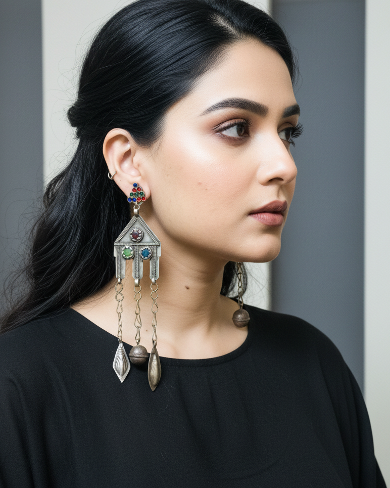 Falaq Afghan Earrings