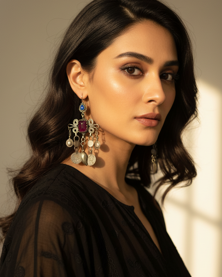 Leheriya Afghani Earrings