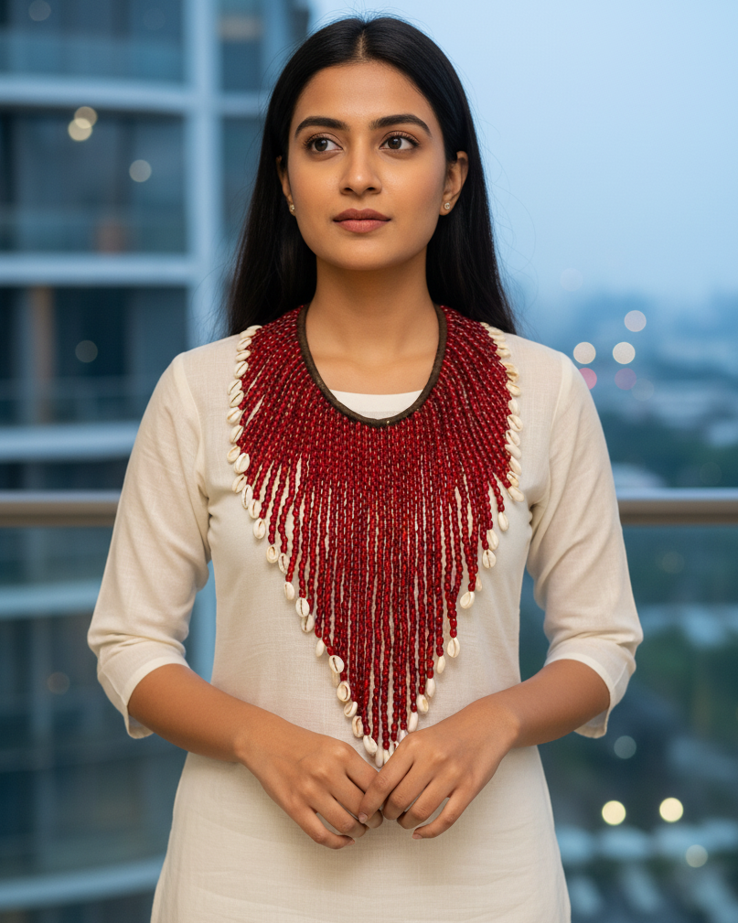 Satrangi Naga Tribal Necklace