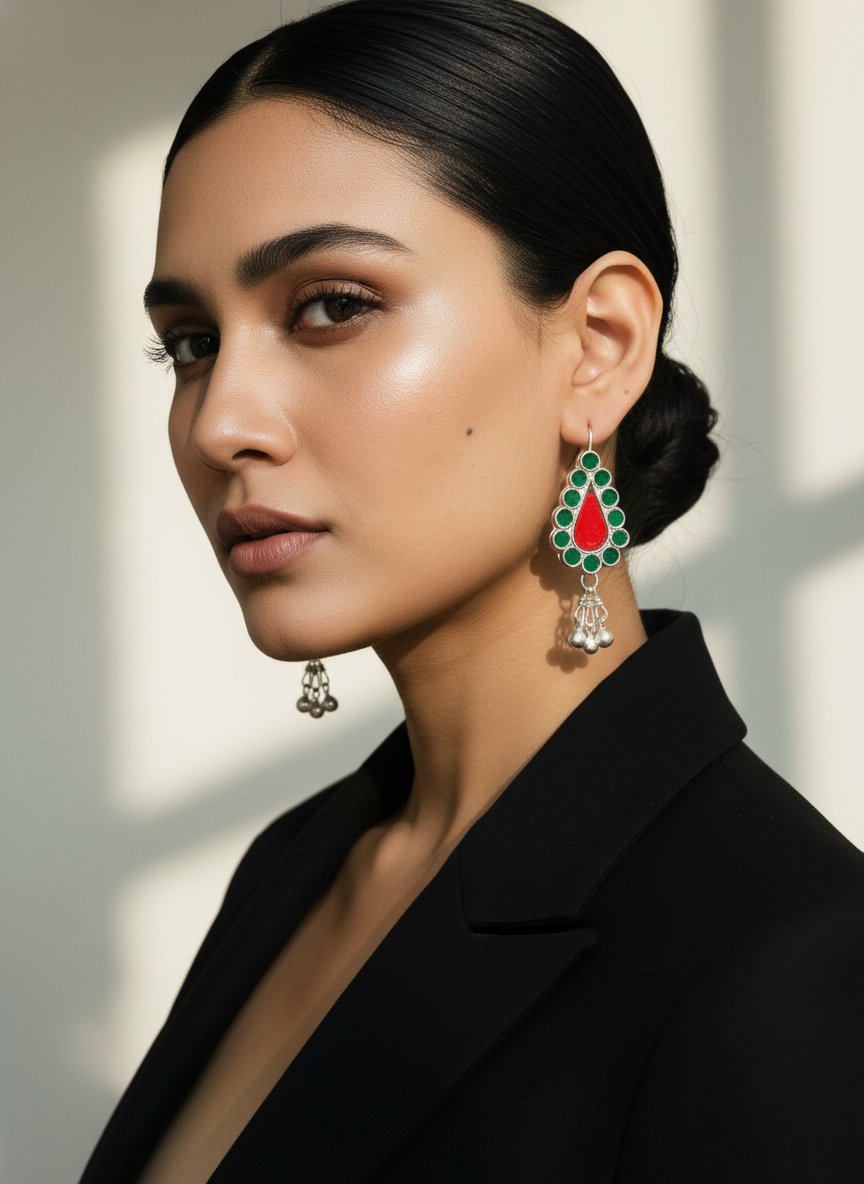 Nuraani Glass Earrings