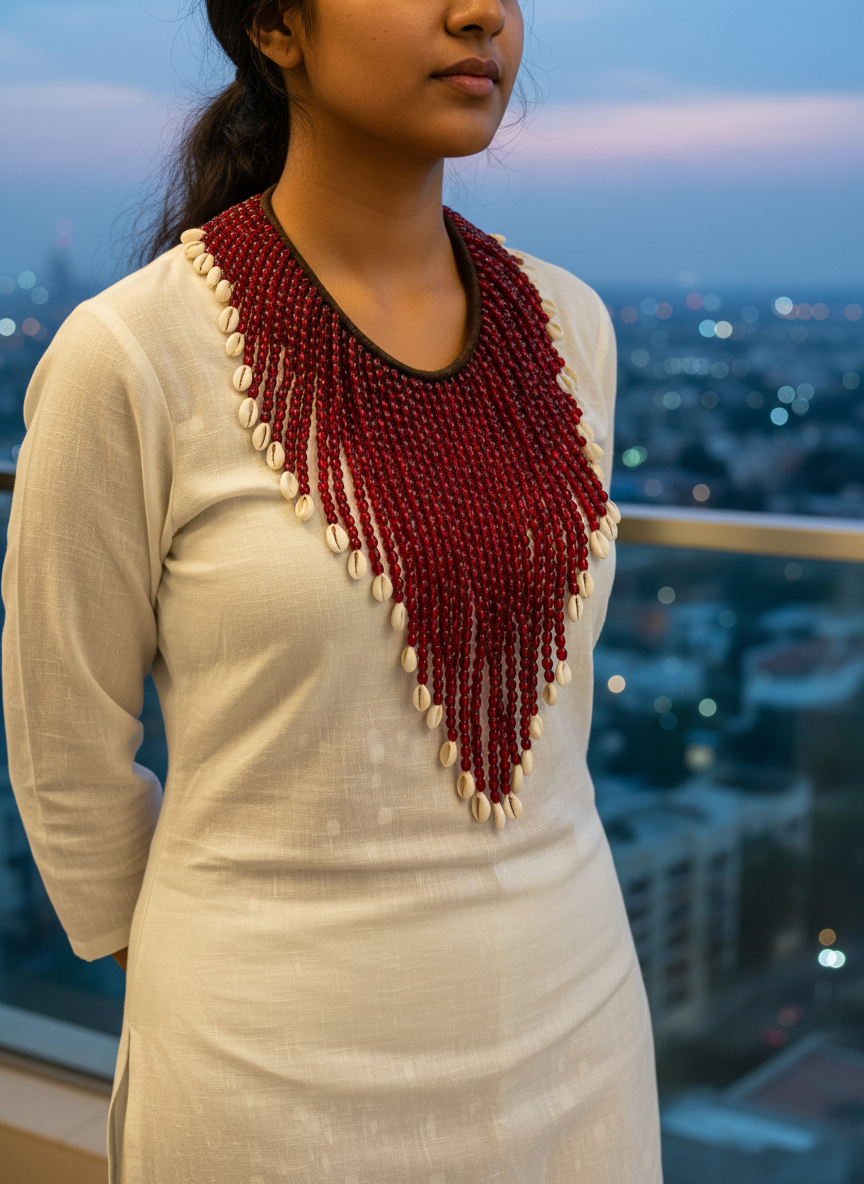 Satrangi Naga Tribal Necklace